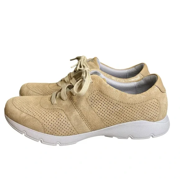 Dansko Shoes Dansko Alissa Sneaker Taupe Milled Nubuck Leather